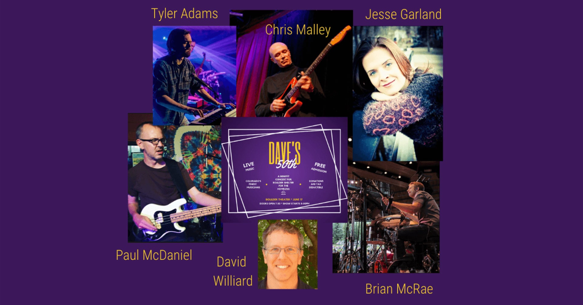 Dave Williard's 50th Bday: A fundraiser for the Boulder Shelter
